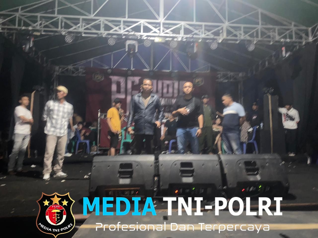 Respons Cepat Laporan 110, Polsek Sungkai Utara Bubarkan Hiburan Orgen Tunggal di Padang Ratu