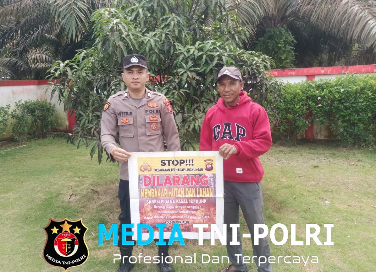 Patroli dan Sosialisasi Karhutla, Polsek Menjalin Ajak Warga Cegah Kebakaran Hutan dan Lahan