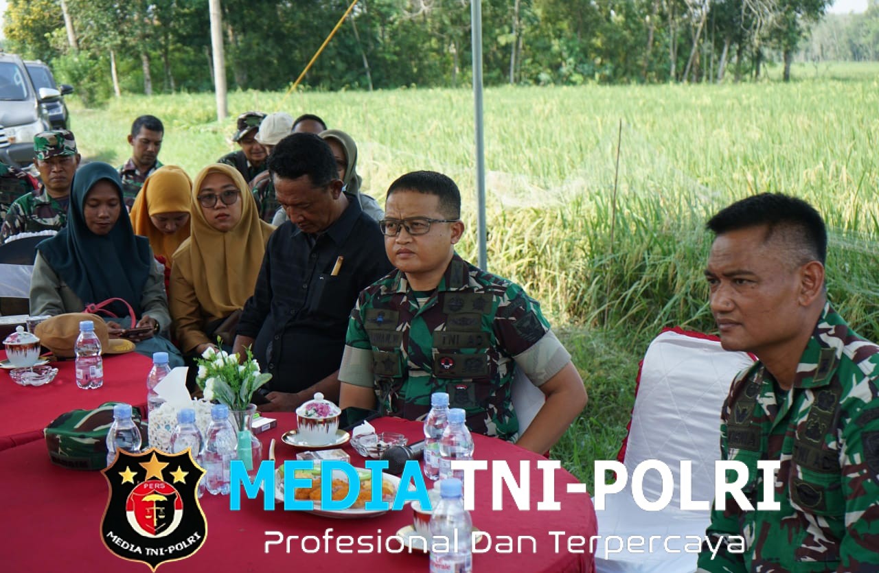 Kegiatan Vicon Serentak Persiapan Panen Raya Perdana di Wilayah Kodim 0402/OKI Digelar di Desa Sindang Sari