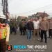 Polsek Cikarang Barat Amankan Keberangkatan Ratusan Massa KSPSI ke RS Bhayangkara Lemdiklat Polri