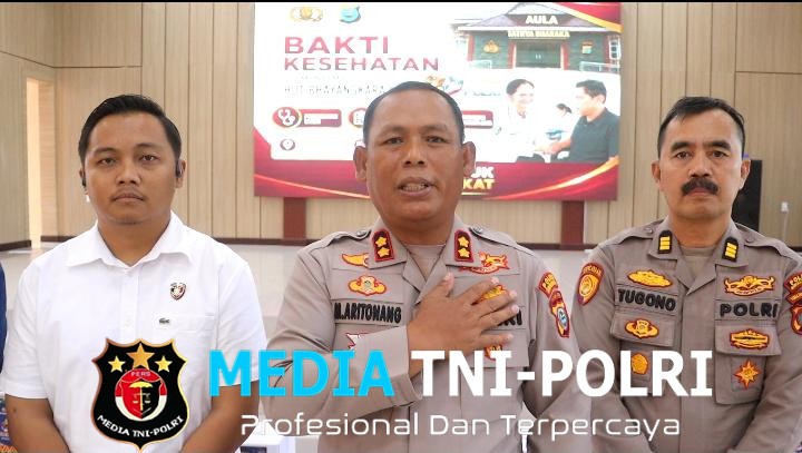 Sambut HUT Bhayangkara ke-80, Kapolres Simalungun Gelar Bakti Kesehatan dan Bakti Sosial untuk 200 Warga