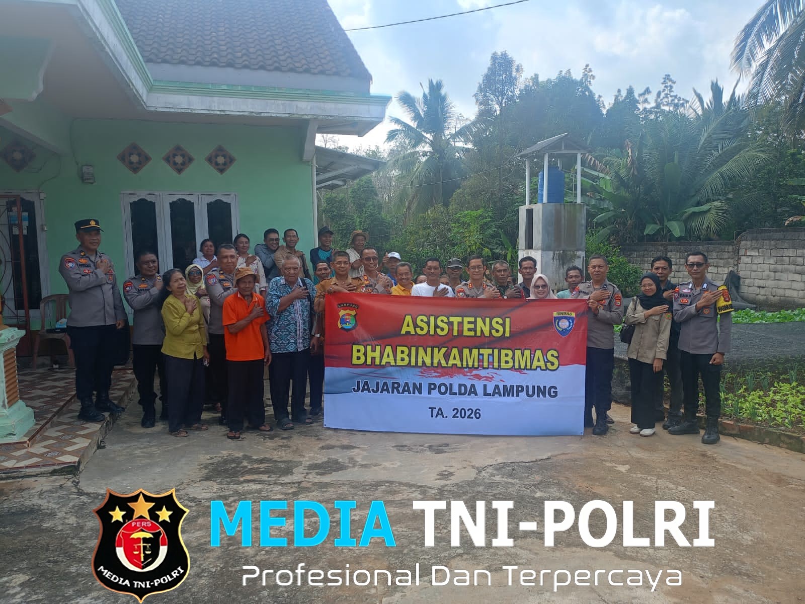 Dukung Ketahanan Pangan, Ditbinmas Polda Lampung Asistensi Program Pekarangan Bergizi di Lampung Utara