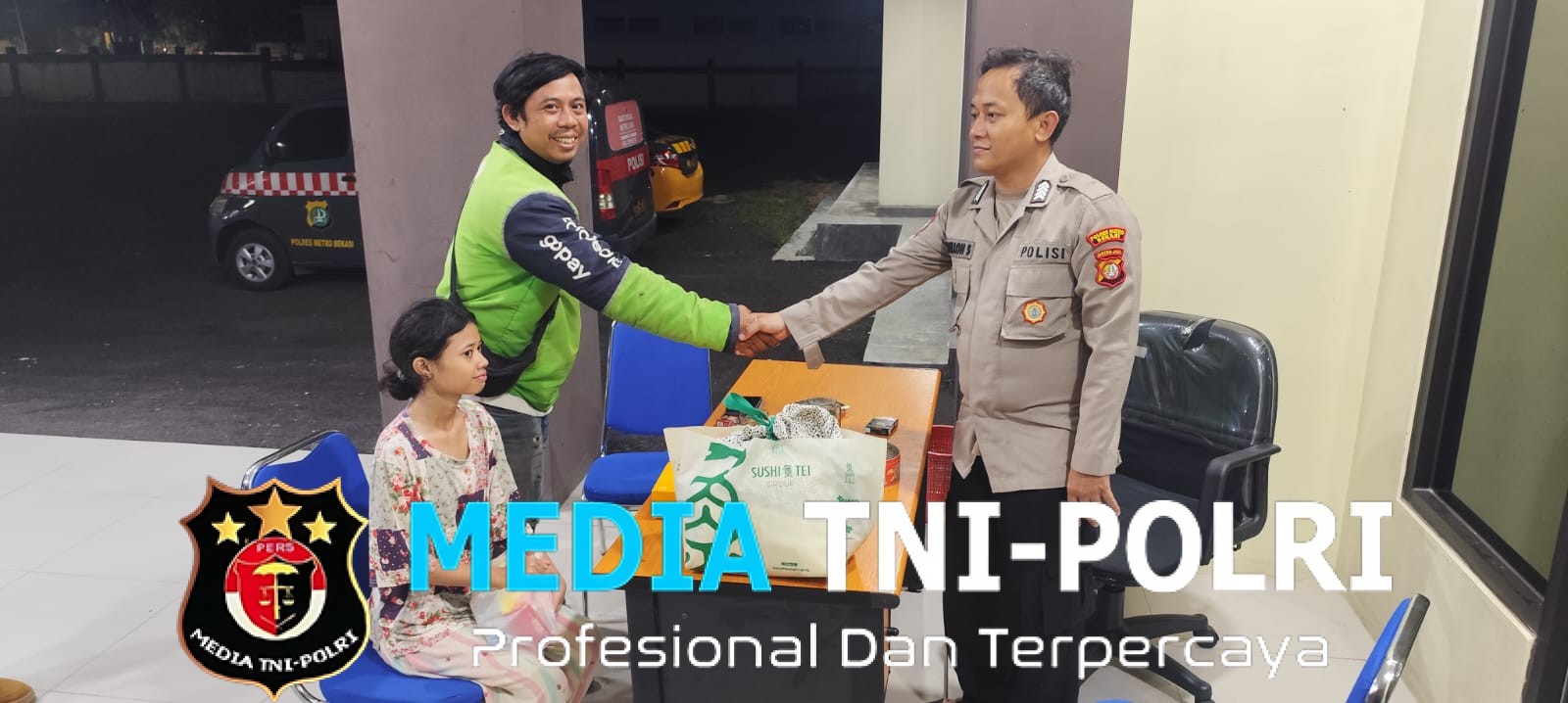 Polsubsektor Karangsatria Antar Anak Tersesat Kembali ke Pelukan Keluarga