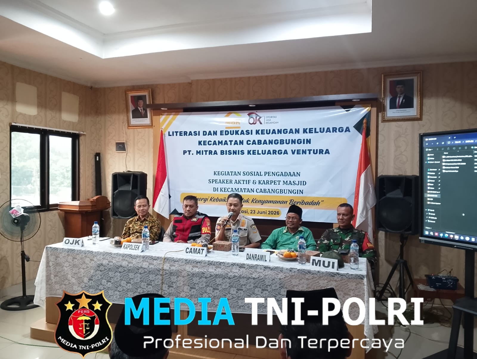 Jaga Jakarta Jaga Bekasi, Literasi Keuangan Keluarga dan Dukungan Rumah Ibadah Hadir di Cabangbungin