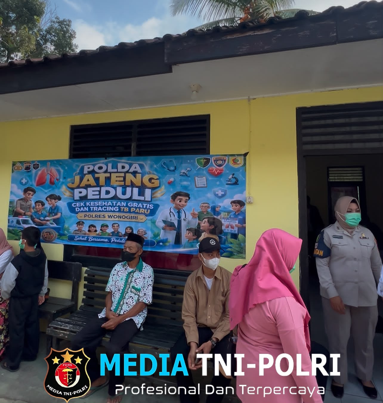 Polres Wonogiri Bersama Senopati Institute Gelar Cek Kesehatan Gratis dan Skrining TBC, 100 Warga Purwantoro Ikuti Pemeriksaan
