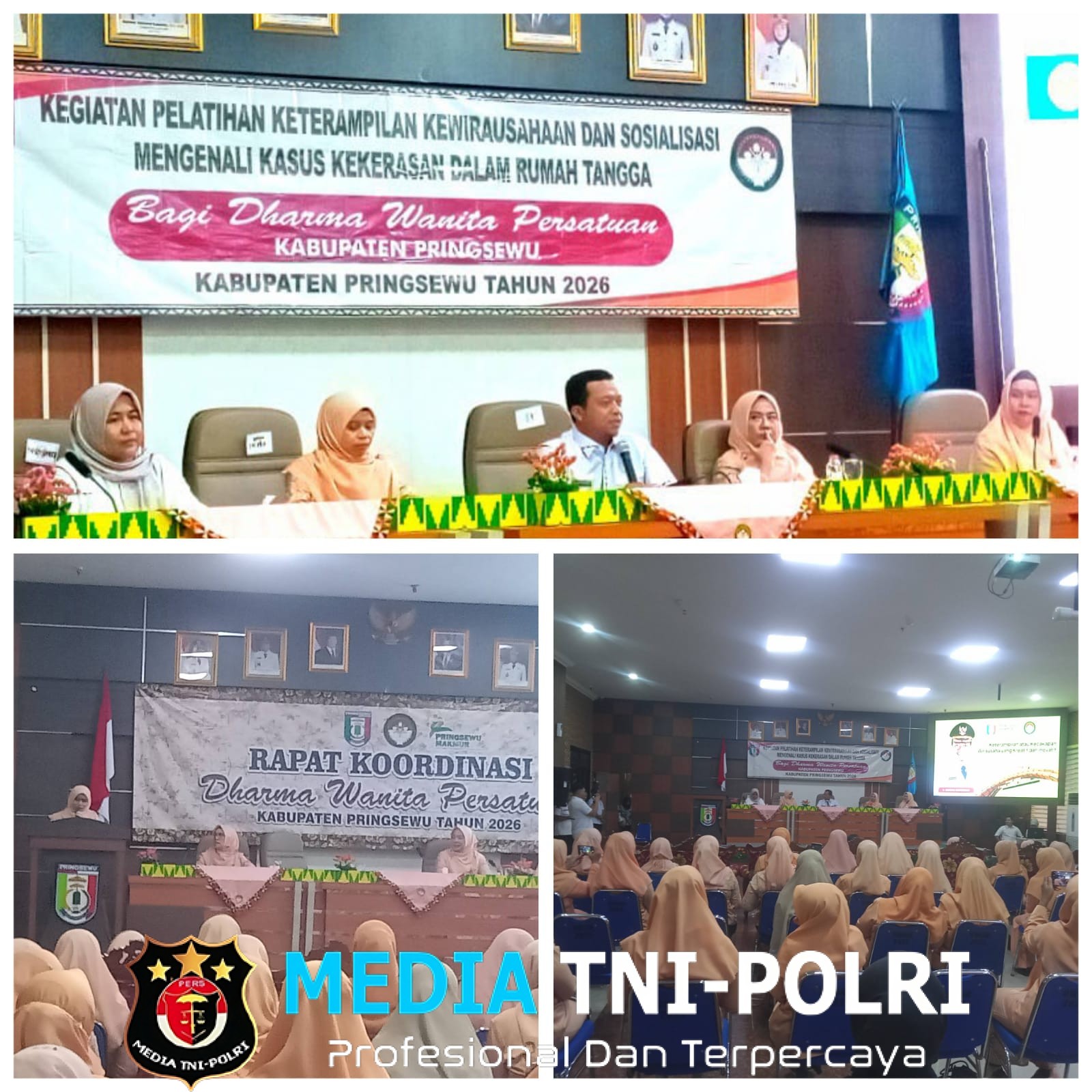DWP Pringsewu Gelar Rakor, Pelatihan Wirausaha & Sosialisasi Mengenali Kasus KDRT