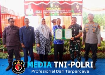 Karya Bakti TNI Kodim 0424/TGM Di Banjarejo Banyumas Resmi Dibuka Bupati Pringsewu