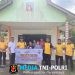 Peringatan Hari Bhayangkara ke 80, Kapolsek Menyuke dan Anggota Bersih-Bersih Linkungan Gereja
