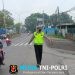Jaga Jakarta Jaga Bekasi, Polsek Kedungwaringin Atur Arus Pagi di Pertigaan Bubun