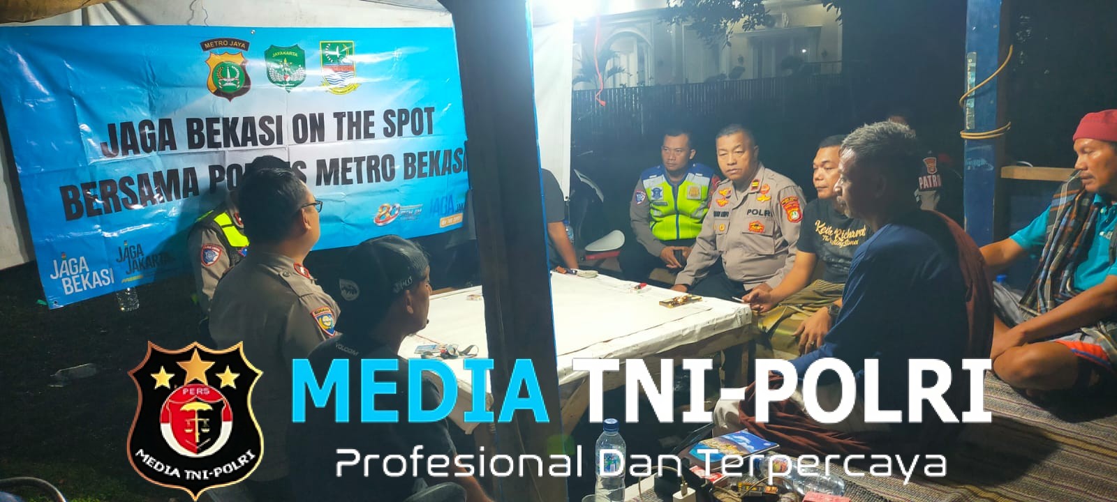 Jaga Bekasi On The Spot, Waka Polsek Serang Baru Perkuat Satkamling Leungsir Jelang Pilkades