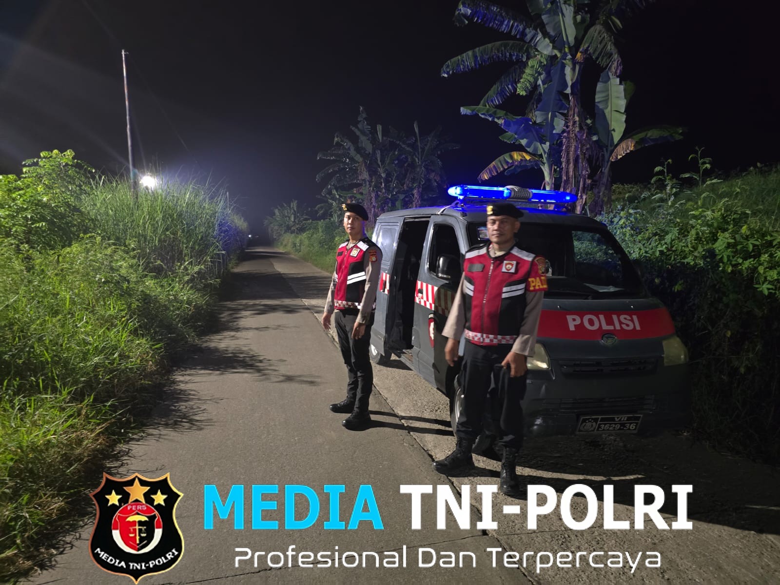 Jaga Jakarta Jaga Bekasi, Patroli Biru Polsek Cabangbungin Sisir Jalan Raya Toangan
