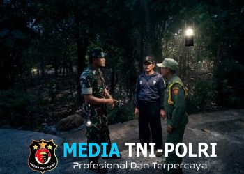 Patroli Malam TNI dan Linmas Wujud Nyata Menjaga Keamanan Warga