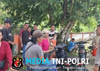 Patroli Rutin di Pasar Menjalin, Personel Polsek Menjalin Perkuat Harkamtibmas dan Antisipasi Gangguan Keamanan
