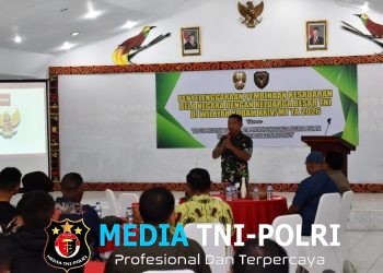 Perkokoh Nasionalisme, Kodim 1707/Merauke Gelar Pembinaan Bela Negara dengan Keluarga Besar TNI