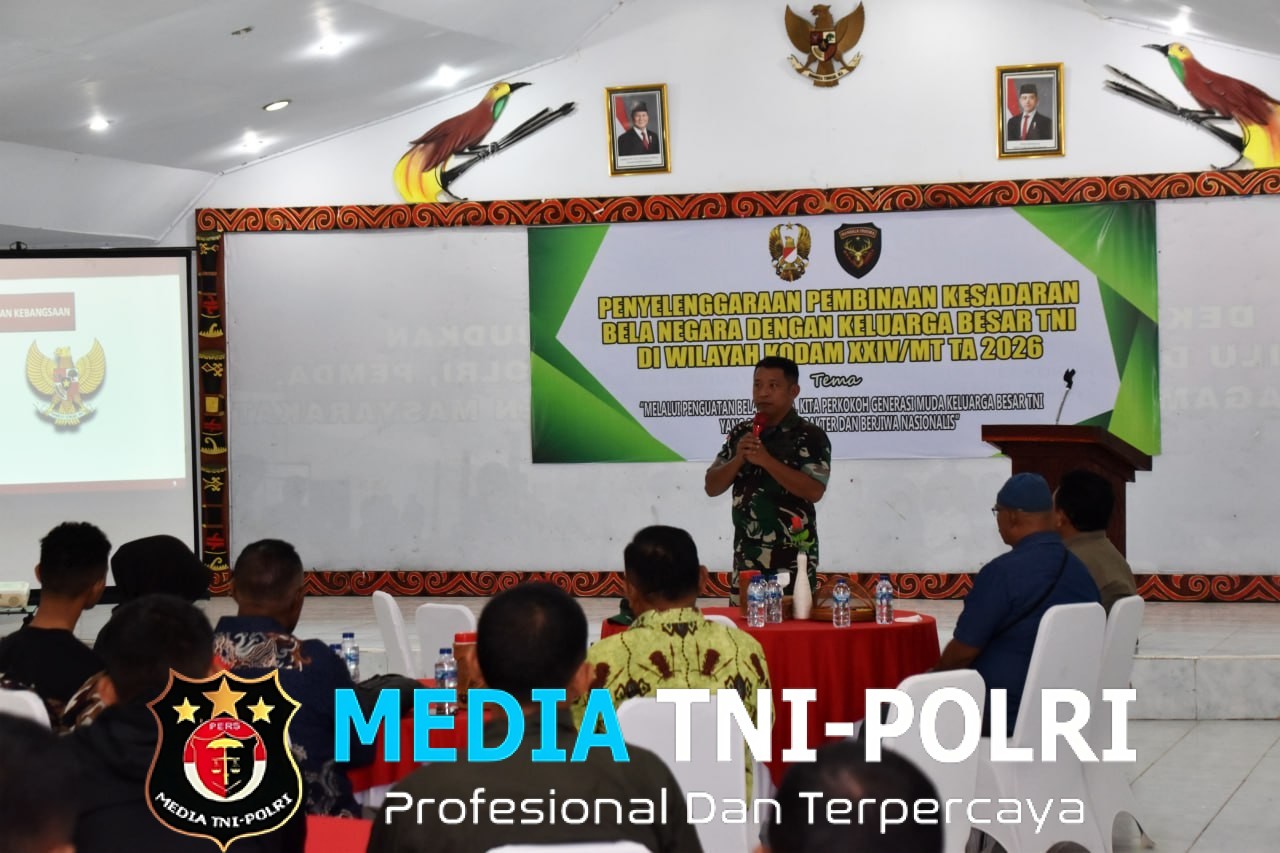 Perkokoh Nasionalisme, Kodim 1707/Merauke Gelar Pembinaan Bela Negara dengan Keluarga Besar TNI