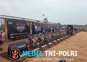 Jaga Jakarta Jaga Bekasi, Polsek Tambun Selatan Amankan Kejuaraan Motocross Seri 4 di Grand Wisata Cibeureum