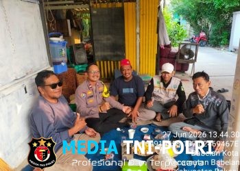Jaga Jakarta Jaga Bekasi, Patroli Sambang Polsek Babelan Ajak Warga Babelan Kota Aktifkan Pos Ronda