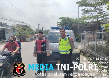 Jaga Jakarta Jaga Bekasi, Patroli Polsek Babelan Perkuat Pencegahan Kejahatan di Pertigaan Asem