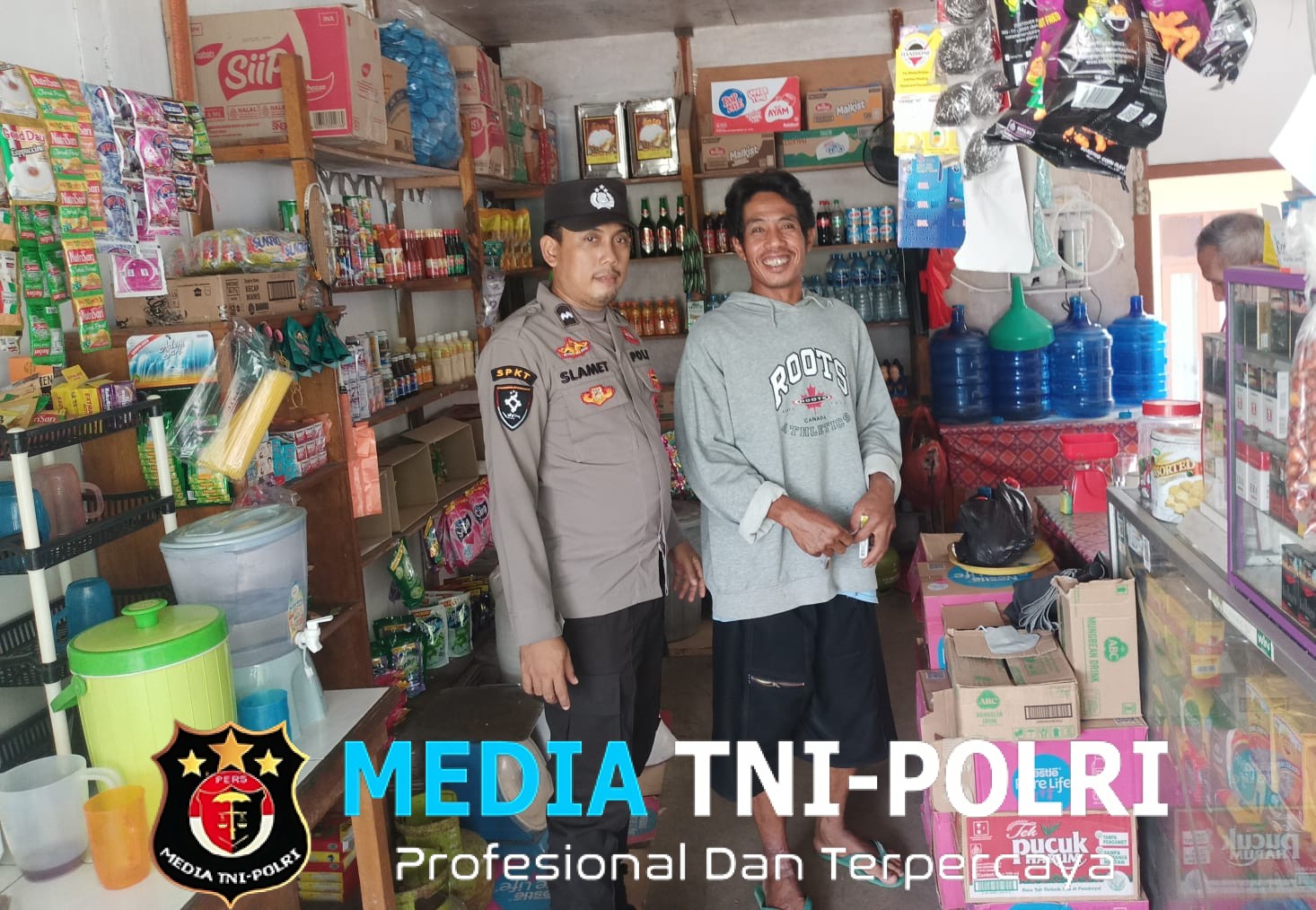 Patroli Rutin Polsek Menjalin, Ajak Masyarakat Bersama Jaga Situasi Kamtibmas Tetap Kondusif