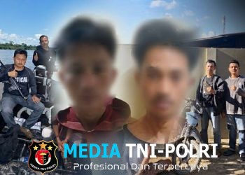 Sempat Buron ke Sumsel, Dua Pelaku Curat Motor Penderes Karet Ditangkap Tekab 308 Polres Mesuji