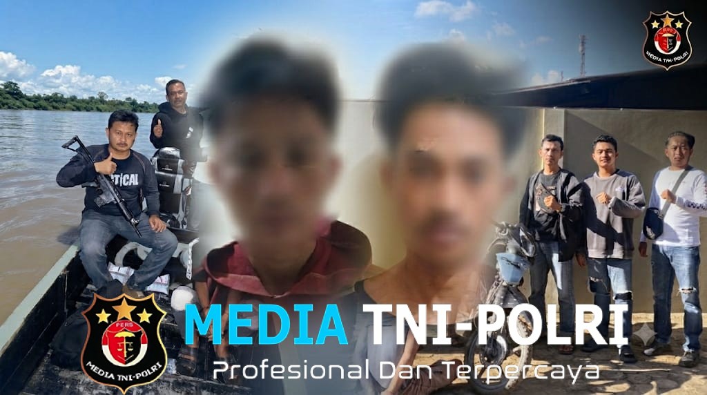 Sempat Buron ke Sumsel, Dua Pelaku Curat Motor Penderes Karet Ditangkap Tekab 308 Polres Mesuji
