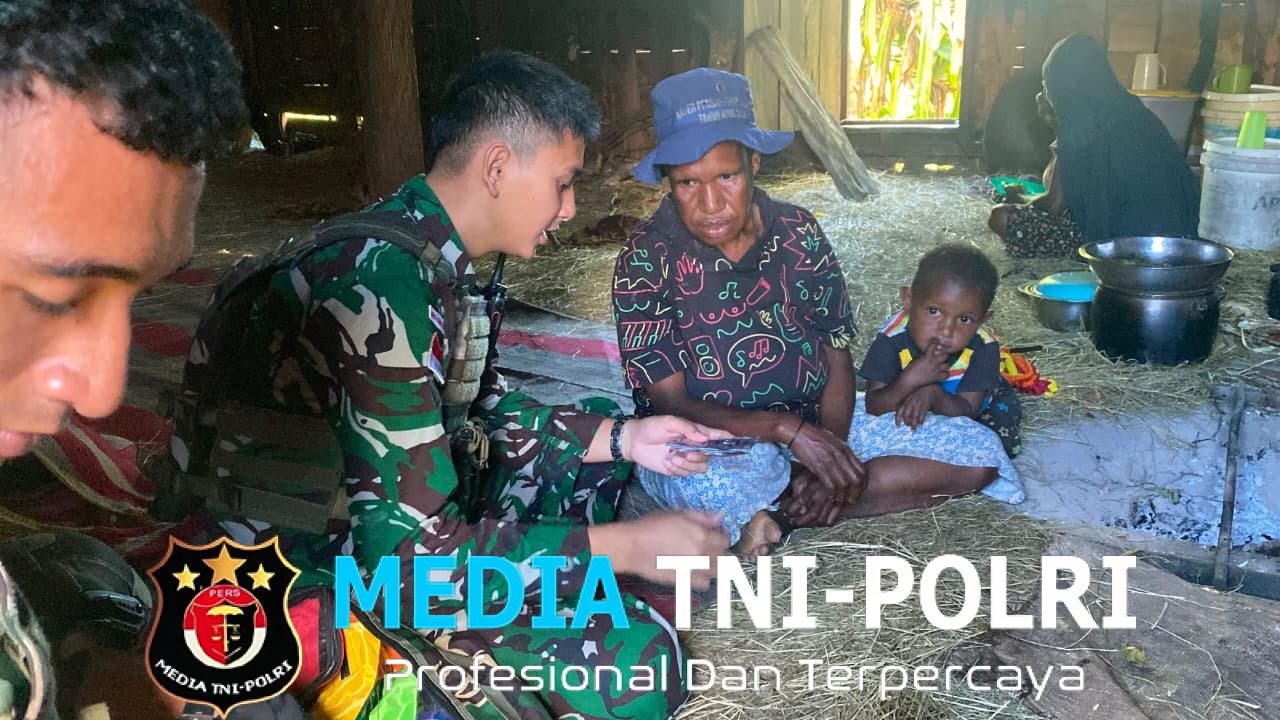 Yonif 645/Gty Gerakkan Binter Anjangsana, Satgas Yonif 645/Gty Berikan Pelayanan Kesehatan bagi Warga Distrik Eragayam