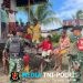 Pererat Kebersamaan dengan Warga Perbatasan, Satgas Yonif 123/Rajawali Gelar Anjangsana di Kampung Basim