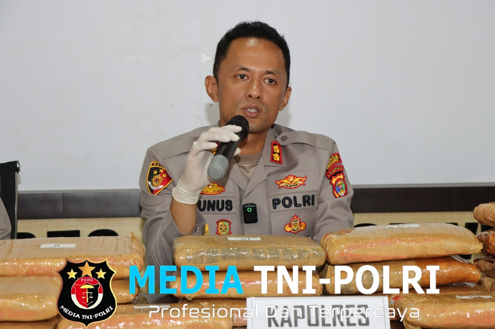 Polres Pringsewu Gagalkan Peredaran 24 Kilogram Ganja, Kurir Asal Sumut Diamankan