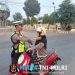 Gelar Gatur Rawan Pagi, Satlantas Polres Lampung Utara Ingatkan Pengendara Gunakan Helm SNI