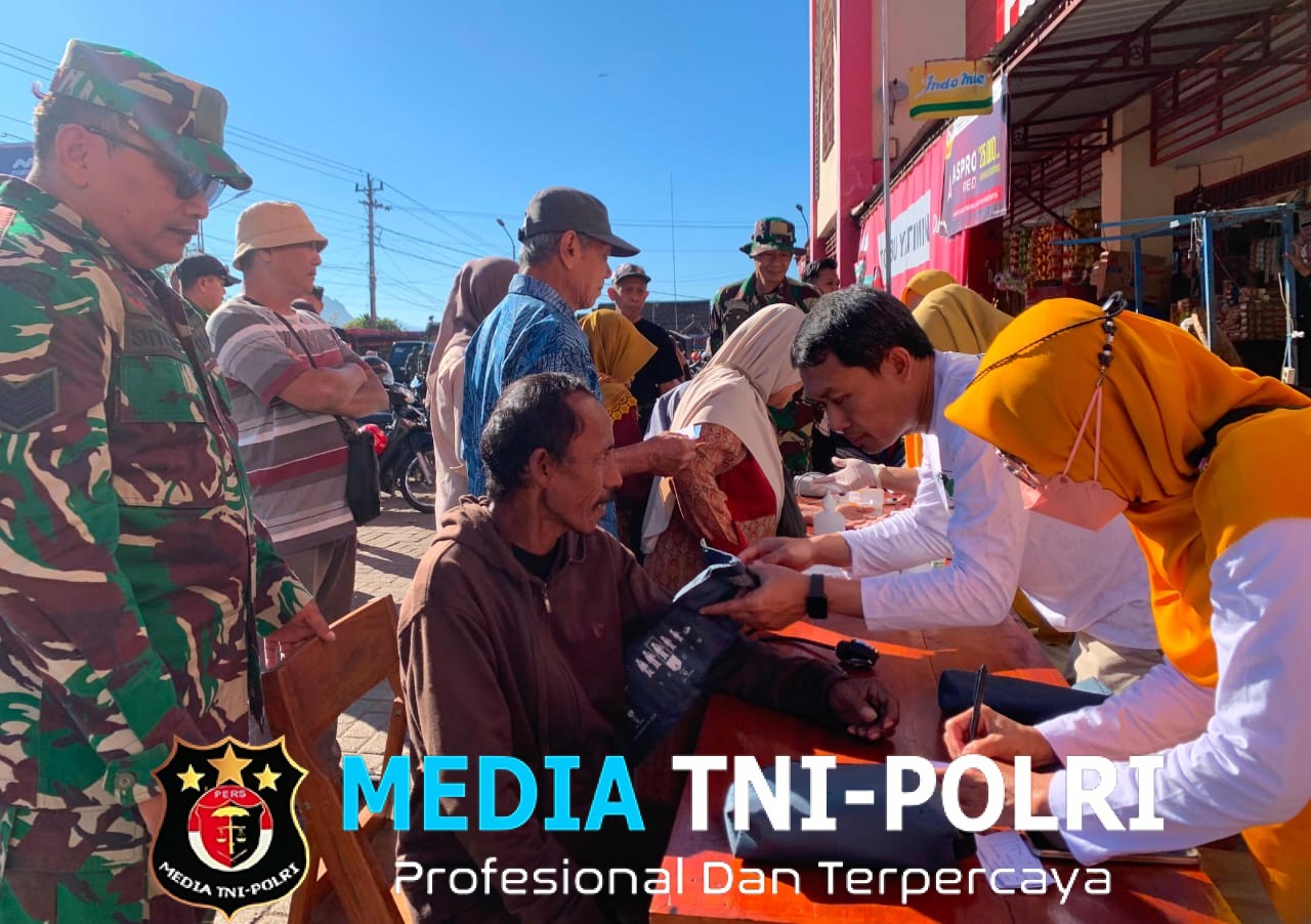 Peduli Akan Kesehatan Warga, Kodim Wonogiri Gelar Bakti Kesehatan