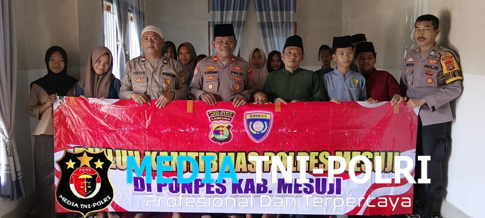 Binmas Polres Mesuji Laksanakan Cooling System, Binluh, Sambang Sekaligus Salurkan Bantuan Ke Ponpes Al-Ikhlas