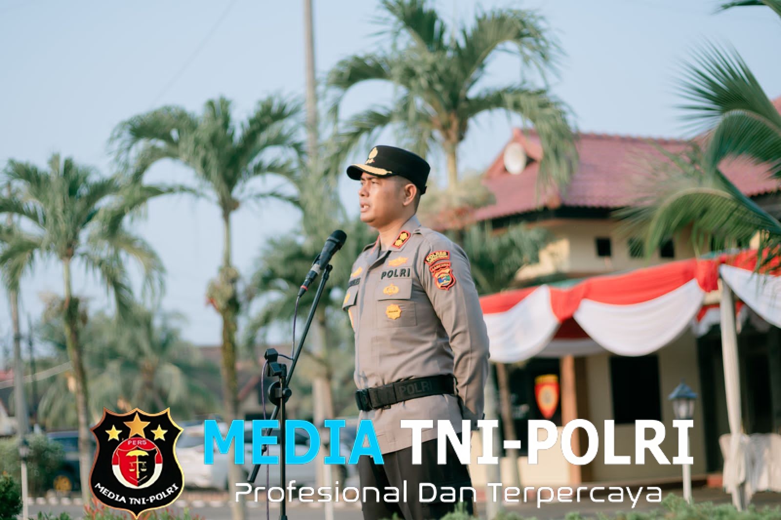 74 Personel Polres Lampung Tengah Naik Pangkat, Kapolres  Jadikan Amanah untuk Meningkatkan Pengabdian