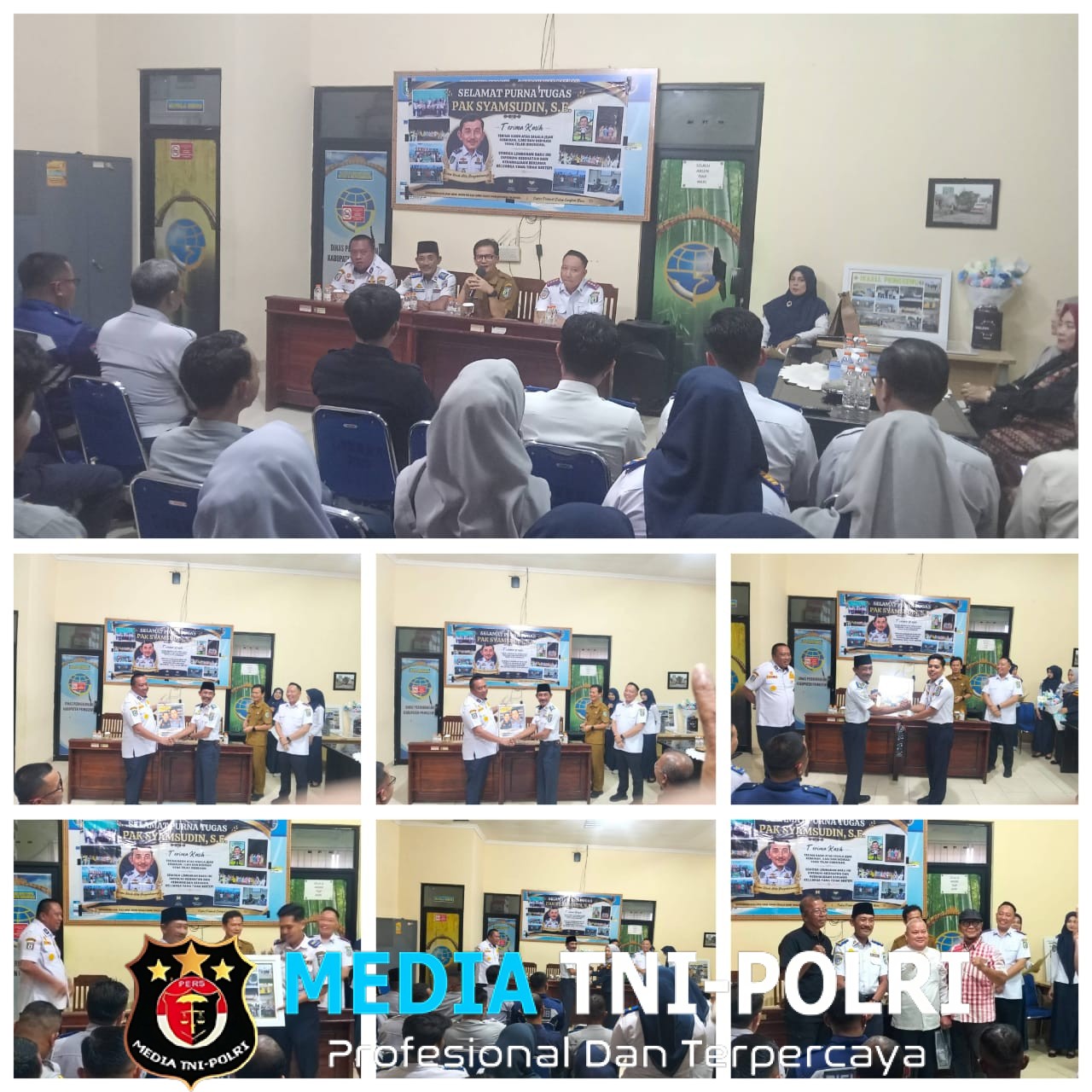 Rasa Hangat dan Penuh Kekeluargaan dalam Pelepasan Purna tugas UPTD Pengujian Kendaraan Bermotor Dinas Perhubungan Kabupaten Pringsewu Syamsudin M,S.E,