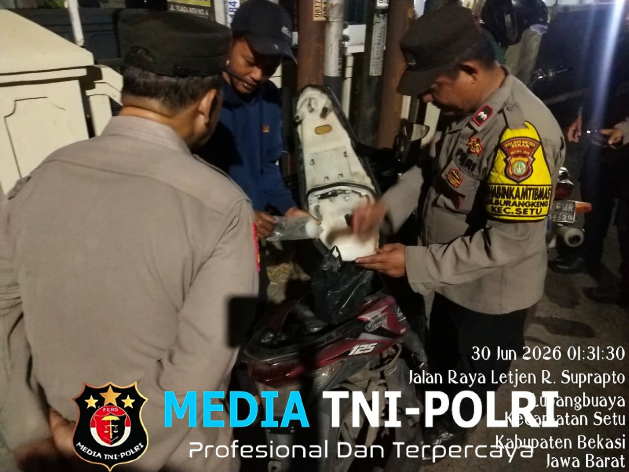 Polsek Setu Gelar OKJ di Jalan Raya Letjen R. Suprapto Guna Jaga Jakarta Jaga Bekasi