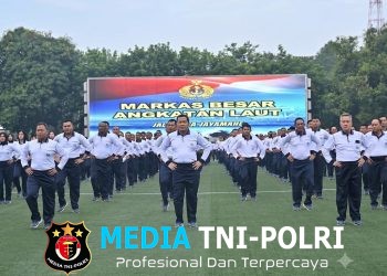 Wakasal Pimpin Olahraga Bersama di Mabesal, Kobarkan Semangat Soliditas dan Hidup Sehat