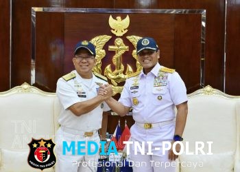 Perkuat Hubungan Bilateral, Kasal Terima Kunjungan Kehormatan Flag Officer In Command Filipina