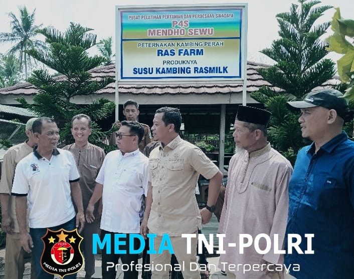 Bupati Pringsewu Riyanto Pamungkas Kunjungi Kelompok Peternak Kambing Perah