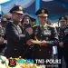 Sinergitas Tanpa Batas, Pangdam XII/Tpr Beri Kejutan Tumpeng di HUT ke-80 Bhayangkara
