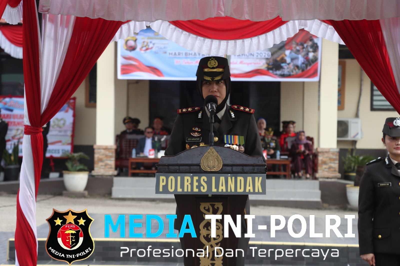Hari Bhayangkara ke-80, Polres Landak Gelar Upacara dan Pembagian Pemenang Beragam Perlombaan