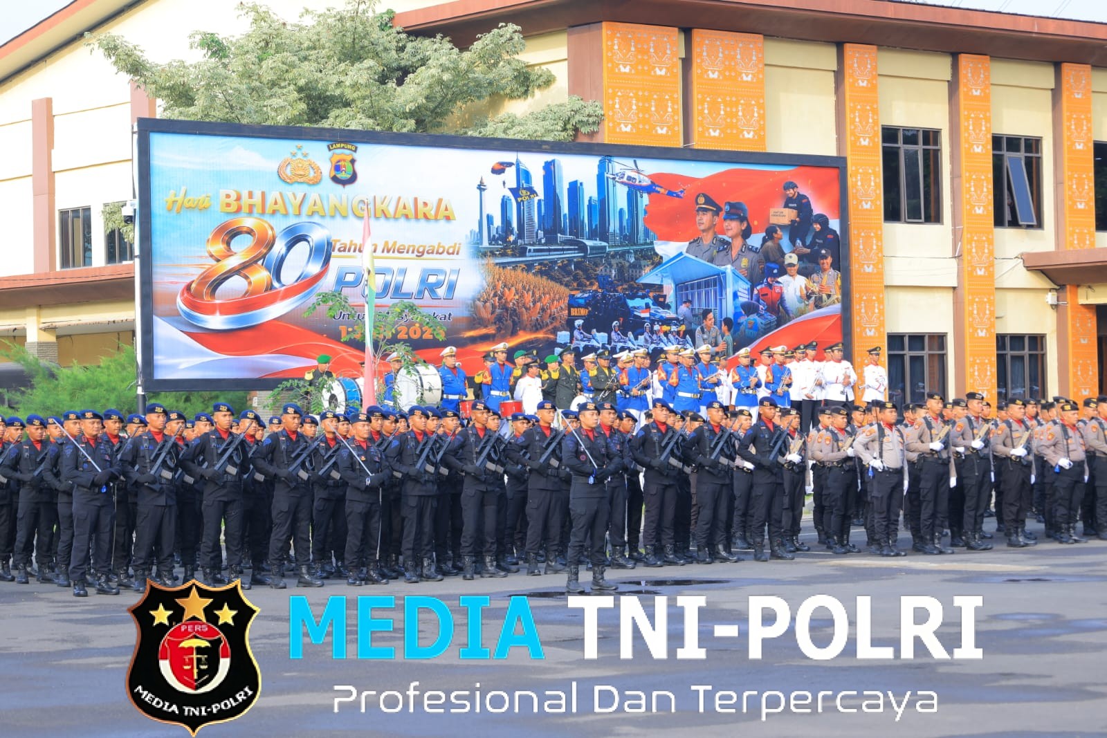 Wakapolda Lampung Pimpin Upacara Hari Bhayangkara ke-80, Tegaskan Semangat “Polri untuk Masyarakat”