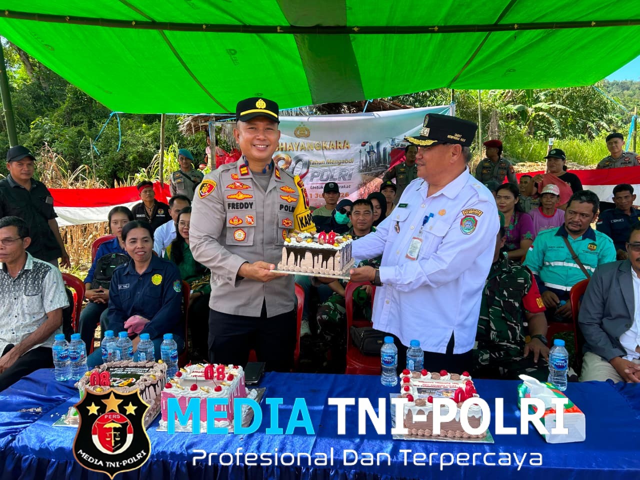 Polri untuk Masyarakat! Syukuran HUT Bhayangkara ke-80 Polsek Mempawah Hulu Digelar di Demplot Ketahanan Pangan