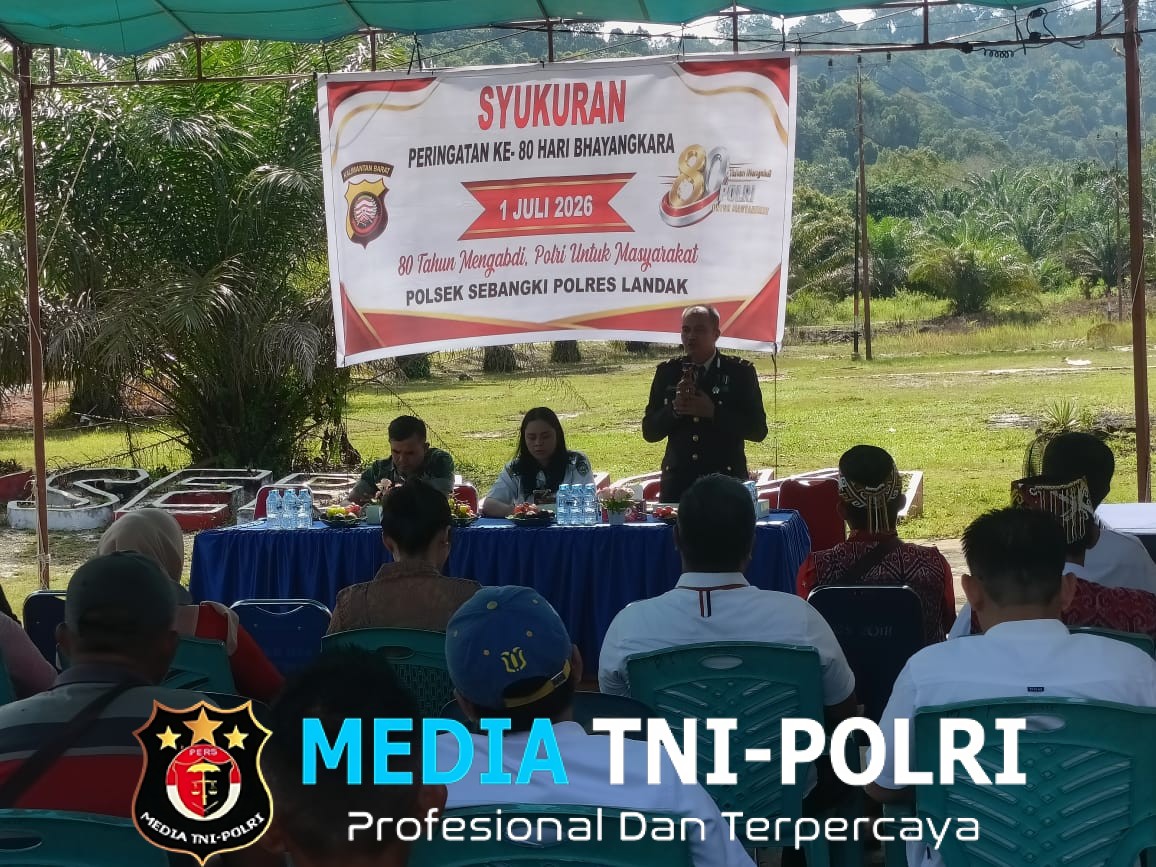 Momentum Hari Bhayangkara ke-80, Polsek Sebangki Pererat Sinergitas dengan Forkopimcam dan Tokoh Masyarakat