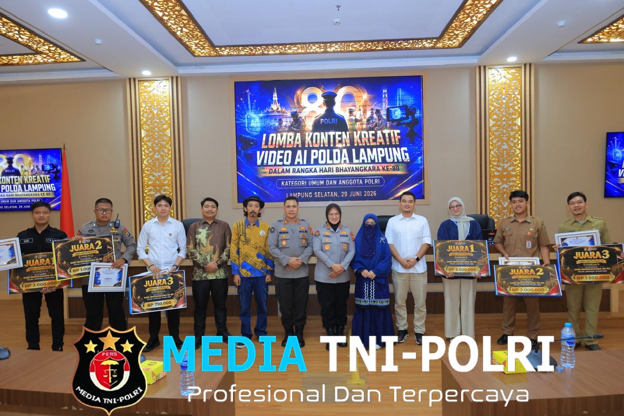 Sambut Hari Bhayangkara Ke-80, Bid Humas Polda Lampung Sukses Gelar Lomba Konten Kreatif Video AI