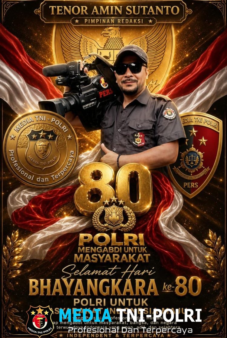 Pimpinan Pusat Media TNI POLRI Ucapkan Selamat HUT Bhayangkara ke-80