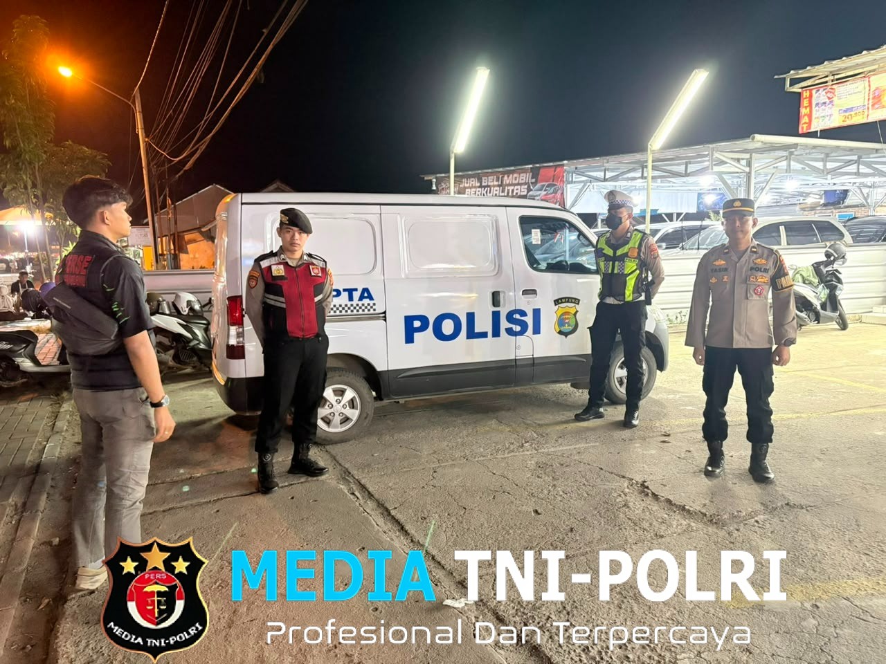 Patroli Malam Polres Pringsewu Sisir Titik Rawan, Warga Diajak Aktif Lapor Lewat Call Center 110