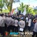 Polres Lampung Utara Beri Pelayanan Aksi Damai DPC TRINUSA di Lapas Kotabumi
