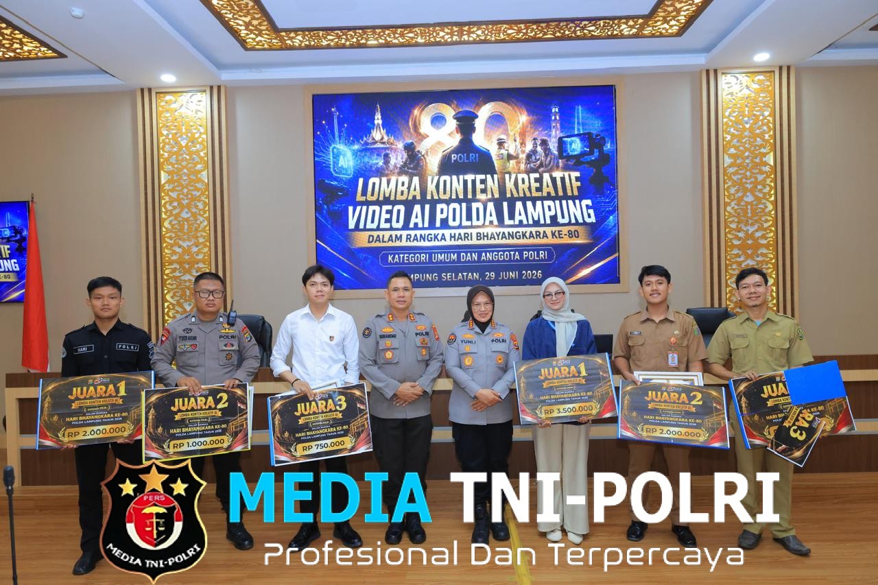 Sambut Hari Bhayangkara Ke-80, Bid Humas Polda Lampung Sukses Gelar Lomba Konten Kreatif Video AI
