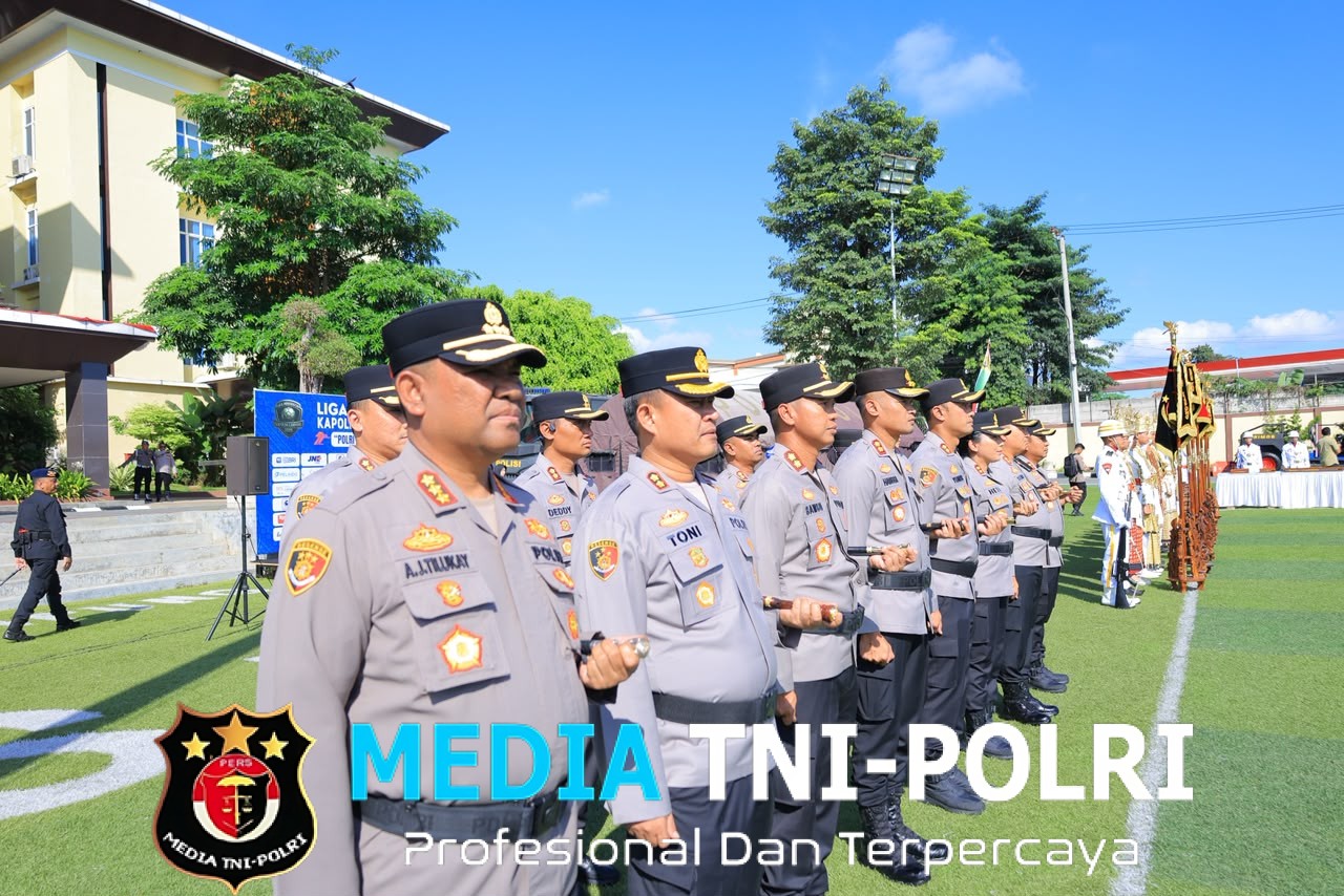 Kapolres Lampung Utara Hadiri Upacara Penyambutan Tanda Kehormatan Nugraha Sakanti di Polda Lampung