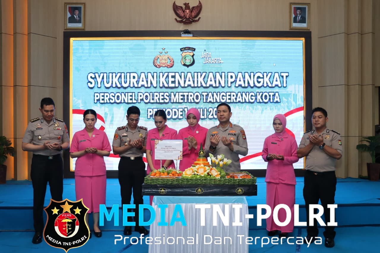 100 Personel Polres Metro Tangerang Kota Naik Pangkat, Kapolres Ini Amanah yang Harus Dipertanggungjawabkan