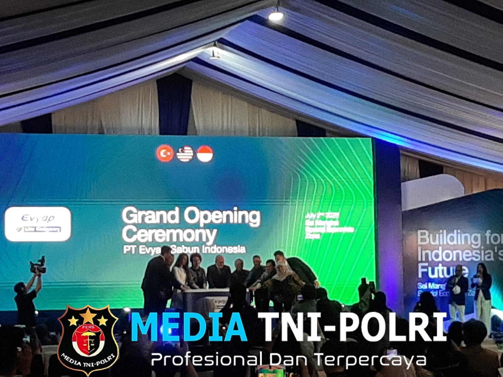 Kapolsek Bosar Maligas Hadiri Grand Opening Pt Evyap Sabun Indonesia Investasi Turki Resmi Beroperasi di Kek Sei Mangkei Simalungun
